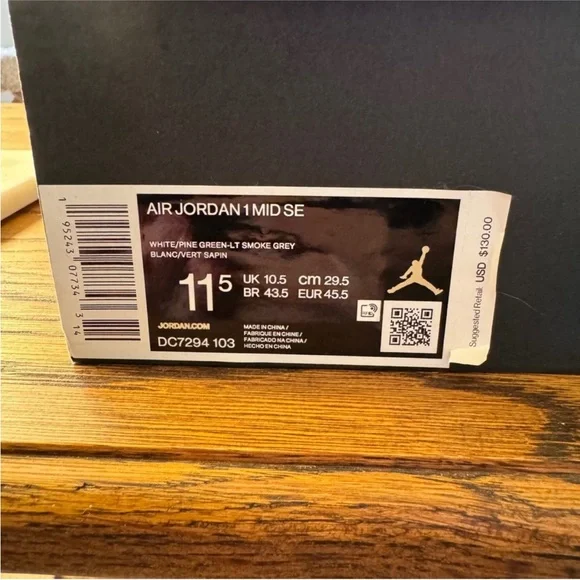 Nike Jordan 1 Mid SE Green Gray